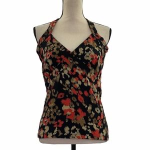 JONES New York Printed Halter Tank Top Size Large
